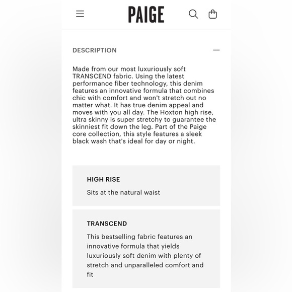 NWT Paige Hoxton Ultra Skinny jeans sz 27 - Picture 5 of 6